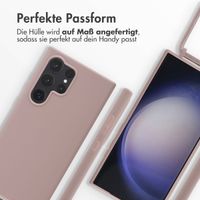 imoshion SilikonHülle mit Band Samsung Galaxy S24 Ultra - Sand Pink