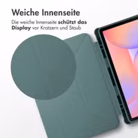 imoshion Origami Klapphülle Samsung Galaxy Tab S9 11.0 Zoll / S10 Lite / S10 FE / S9 FE 10.9 Zoll - Dunkelgrün