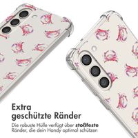 imoshion Design Hülle mit Band Samsung Galaxy S23 - Crab Watercolor