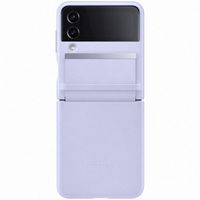 Samsung Original Leather Backcover für das Galaxy Z Flip 4 - Serene Purple