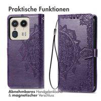 imoshion Mandala Klapphülle Motorola Edge 50 Ultra - Violett