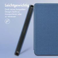 imoshion Canvas Sleepcover Klapphülle für das Kobo Clara Colour / Clara BW / Tolino Shine 5 / Shine Color - Dunkelblau