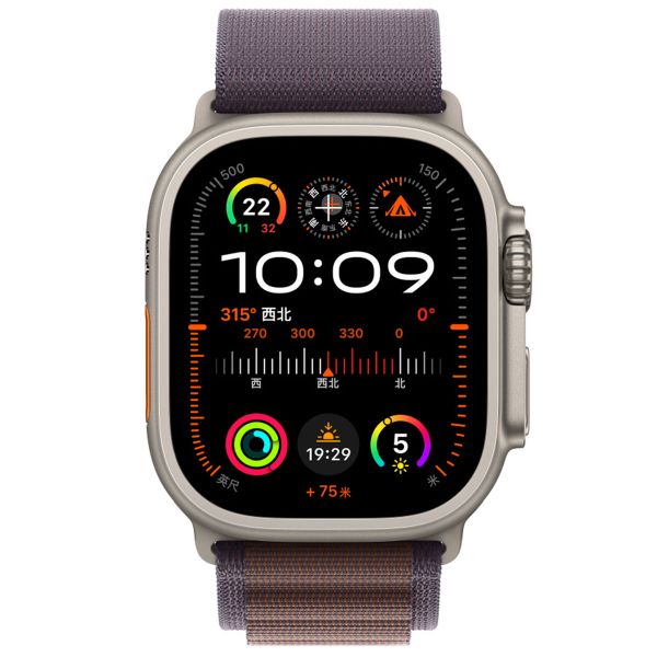 WiWu Alpine-Nylonarmband für die Apple Watch Series 1 bis 10 / SE / Ultra (2) (44/45/46/49 mm) - Indigo