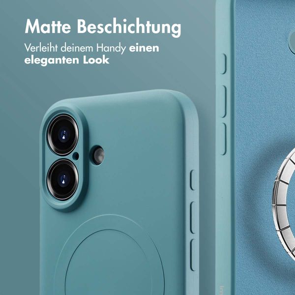 imoshion Color Back Cover mit MagSafe für das Apple iPhone 16 - Smoke Green