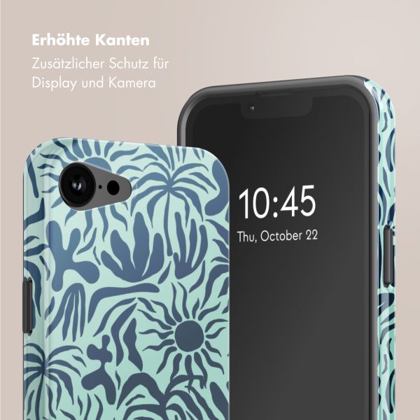 Selencia Vivid Rückabdeckung mit MagSafe Apple iPhone 16e - Tropical Vibes Light Blue