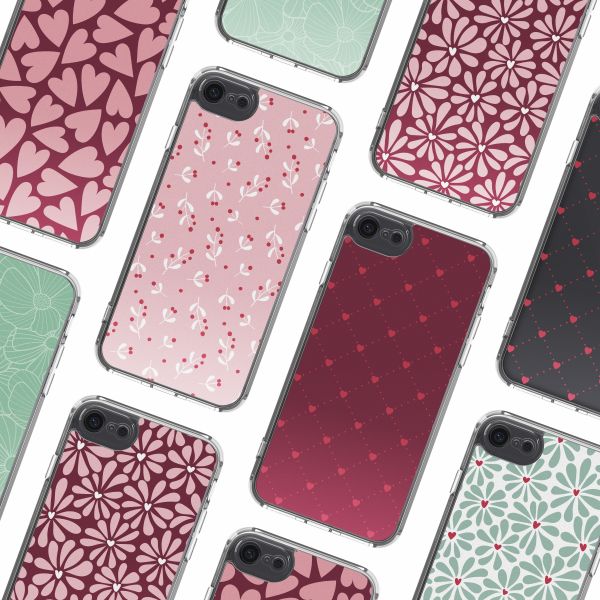 imoshion Design Hülle Apple iPhone SE (2022 / 2020) / 8 / 7 - Berries Blush