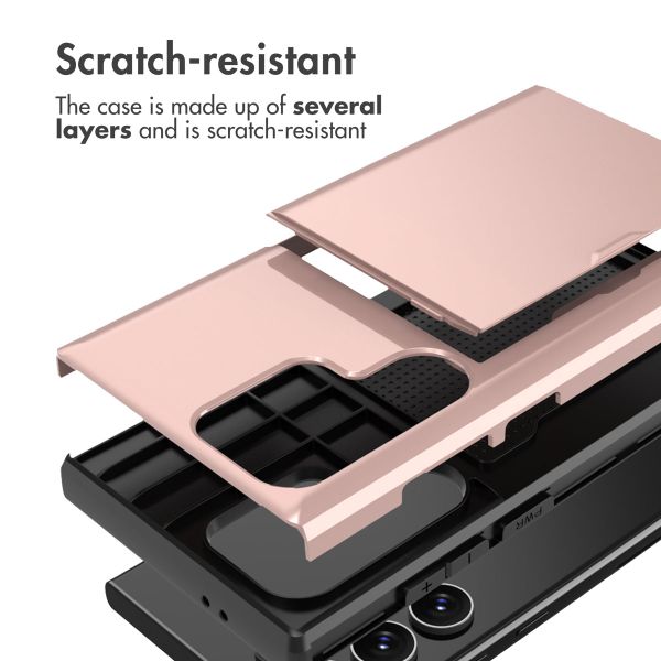 imoshion Backcover mit Kartenfach Samsung Galaxy S24 Ultra - Rosé gold