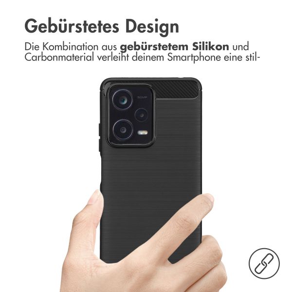 imoshion Brushed Back Cover Xiaomi Redmi Note 12 Pro Plus - Schwarz