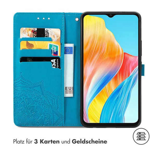 imoshion Mandala Klapphülle Oppo A18 / Oppo A38 - Türkis