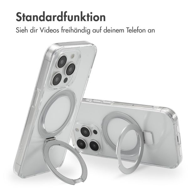 Accezz Ring Stand Backcover mit MagSafe Apple iPhone 15 Pro - Transparent