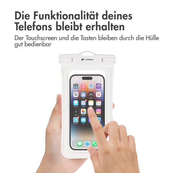 imoshion ﻿Universeller, wasserdichter Beutel - wasserdichte Smartphonehülle - Weiß