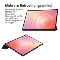 imoshion Design Trifold Klaphülle Samsung Galaxy Tab S11 Ultra - Black Marble