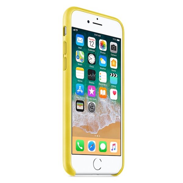 Apple Leder-Case Apple iPhone SE (2022 / 2020) / 8 / 7 - Spring Yellow