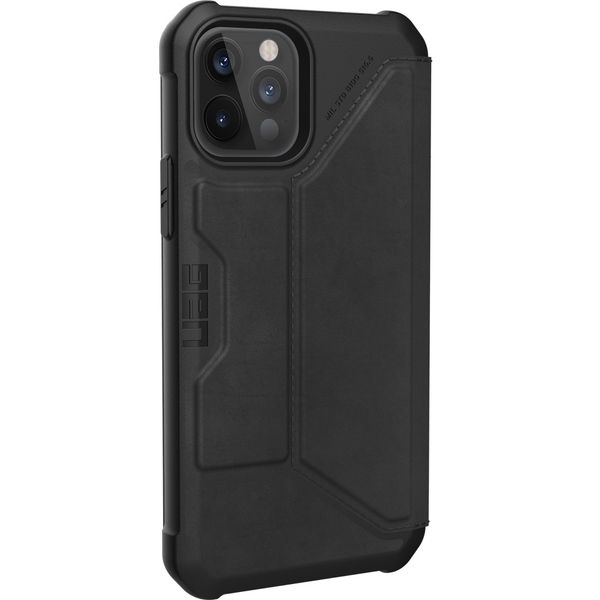 UAG Metropolis Klapphülle iPhone 12 (Pro) - Leather Black