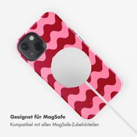 Selencia Vivid Tough Back Cover mit MagSafe für das iPhone 13 - Wave Vibes Lipstick