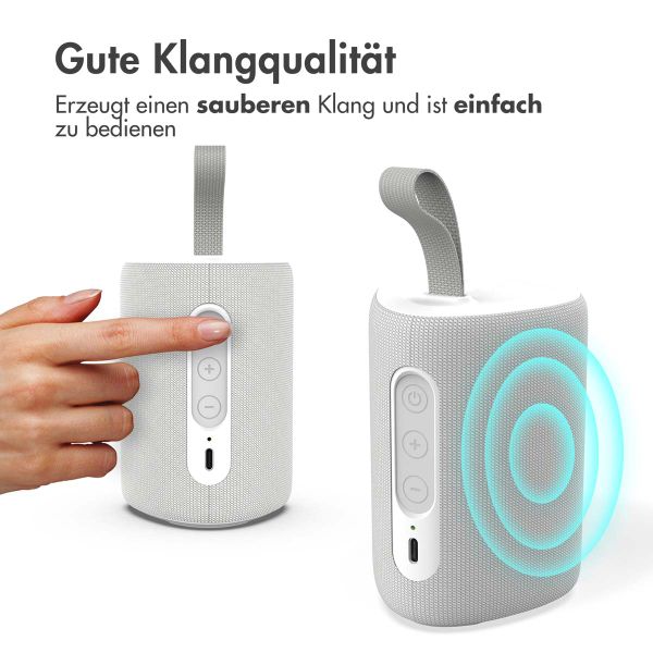 imoshion Bluetooth Speaker Mini - Kabelloser Lautsprecher - Weiß