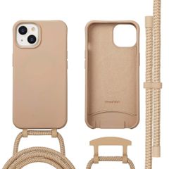 imoshion Color Backcover mit abnehmbarem Handykette und MagSafe Apple iPhone 14 - Nude