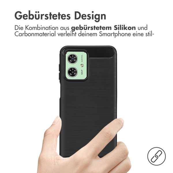 imoshion Brushed Back Cover Motorola Moto G54 - Schwarz