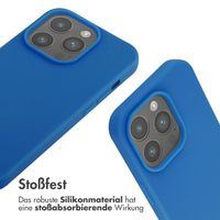 imoshion Silikonhülle mit Band für das iPhone 14 Pro - Blau