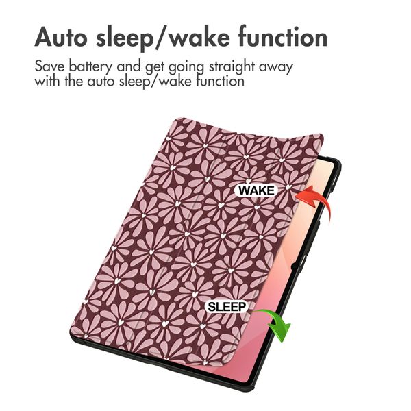 imoshion Design Trifold Klaphülle Samsung Galaxy Tab S11 Ultra - Bloom Love Blush
