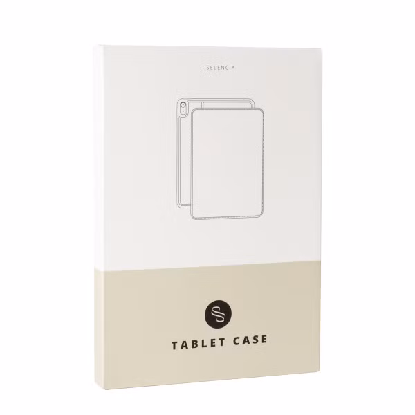 Selencia Sabi Klapphülle Apple iPad 11 (2025) 11 Zoll A16 / iPad 10 (2022) 10.9 Zoll - Midnight Black