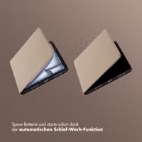 Selencia Riva Klapphülle Apple iPad Air 11 Zoll (2025) M3 / (2024) M2 / Air 5 (2022) / Air 4 (2020) - Beige