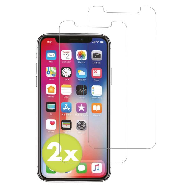 Accezz Displayschutz 2er-pack aus gehärtetem Glas Apple iPhone 11 Pro / Xs / X