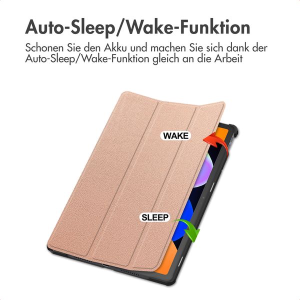 imoshion Trifold Klapphülle Lenovo Idea Tab - Rose Gold