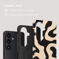 Selencia Vivid Back Cover Samsung Galaxy S26 - Art Wave Black