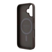 Guess 4G Metal Logo Back Cover MagSafe Apple iPhone 16 - Braun