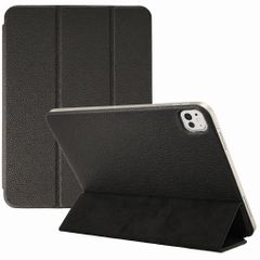 Accezz Leder Trifold Klaphülle Apple iPad Pro 13 (2025) M5 / (2024) M4 - Schwarz