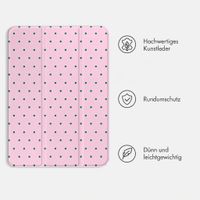 imoshion Design Trifold Klaphülle Apple iPad 9 (2021) 10.2 Zoll / iPad 8 (2020) 10.2 Zoll / iPad 7 (2019) 10.2 Zoll - Happy Dots