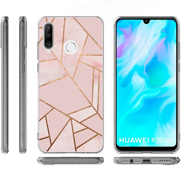 imoshion Design Hülle für das Huawei P30 Lite - Pink Graphic