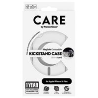 CARE by PanzerGlass Kickstand Case MagSafe für das iPhone 16 Plus - Silber