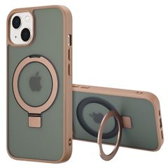 Accezz Ring Stand Backcover mit MagSafe Apple iPhone 13 - Braun
