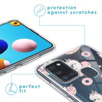 imoshion Design Hülle für das Samsung Galaxy A21s - Unicorn - Rosa