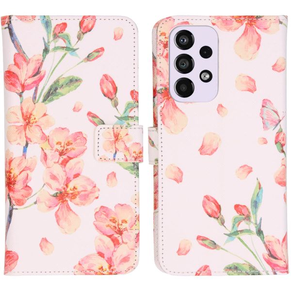 imoshion Design TPU Klapphülle für das Samsung Galaxy A33 - Blossom Watercolor