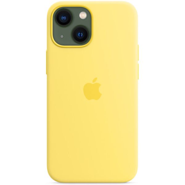 Apple Silikon-Case MagSafe für das Apple iPhone 13 Mini - Lemon Zest