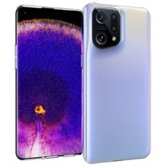 Accezz TPU Clear Cover für das Oppo Find X5 Pro 5G - Transparent