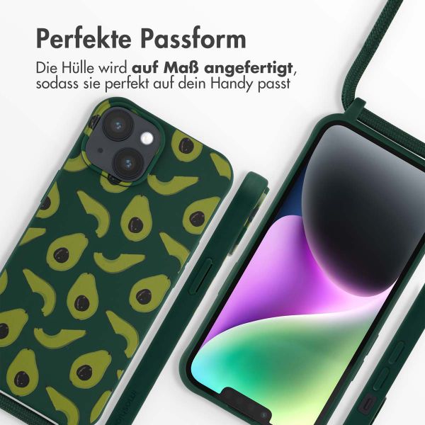 imoshion SilikonHülle design mit Band Apple iPhone 14 - Avocado Green