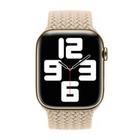 Apple Geflochtenes Solo Loop für  Apple Watch | 38/40/41/42 mm - Größe 6 - Beige