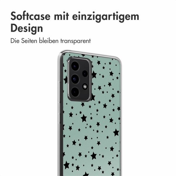 imoshion Design Hülle Samsung Galaxy A52(s) (5G/4G) - Stars Mint
