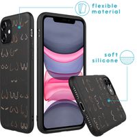 imoshion Design Hülle für das iPhone 11 - Boobs all over - Schwarz