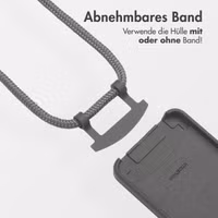 imoshion Color Backcover mit abnehmbarem Handykette und MagSafe Apple iPhone 16e - Black Coffee