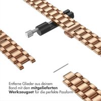 Selencia Slim Stahlgliederarmband für das  Apple Watch Series 1 t/m 9 / SE (38/40/41 mm) | Series 10 / 11 (42 mm) - Rosé gold