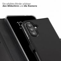 Selencia Echtleder Klapphülle Samsung Galaxy A27 (5G) - Schwarz