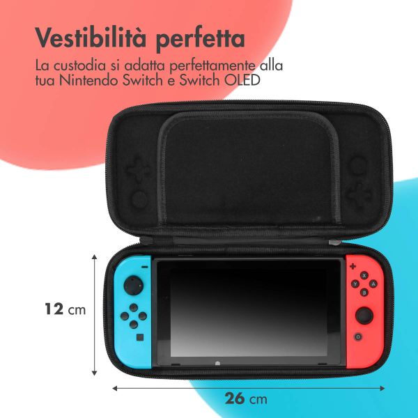 imoshion ﻿Schale für Nintendo Switch – Hülle für Nintendo Switch / Switch OLED – Schwarz