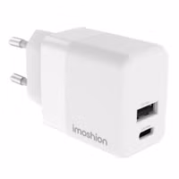 imoshion Wandladegerät - Ladegerät - USB-C- und USB-Anschluss - Power Delivery - 20 Watt - Weiß