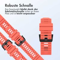 imoshion QuickFit® Silikonarmband Stripe für die Garmin Watch | 22 mm Anschluss - Orange