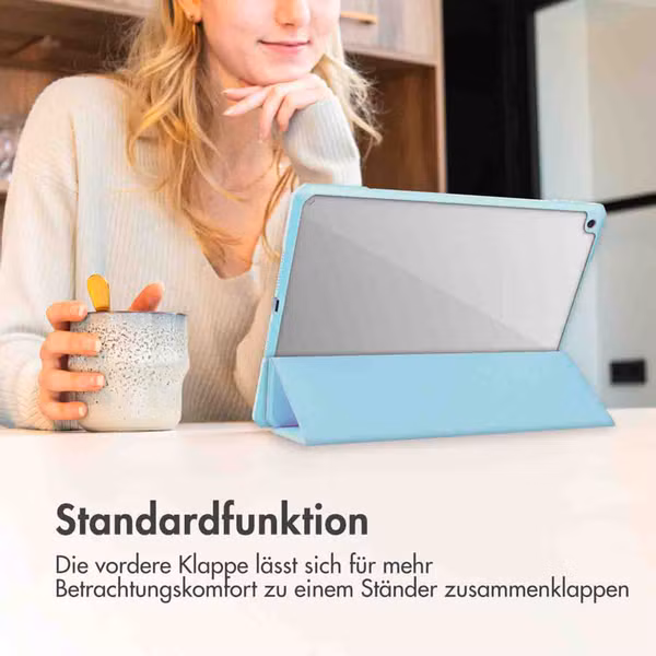 imoshion Trifold Hardcase Klapphülle Apple iPad Air 11 Zoll (2026) M4 / (2025) M3 / (2024) M2 / Air 5 (2022) / Air 4 (2020) - Hellblau